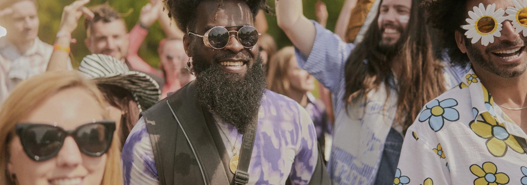 Mensen op festival in België