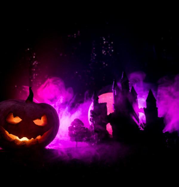 Halloweentocht in de buurt