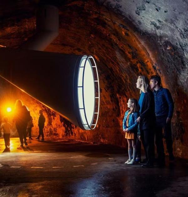 Familie in C-mine 